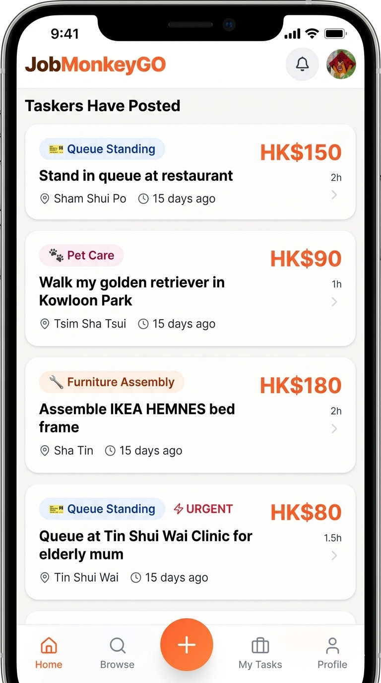 JobMonkeyGO app screenshot
